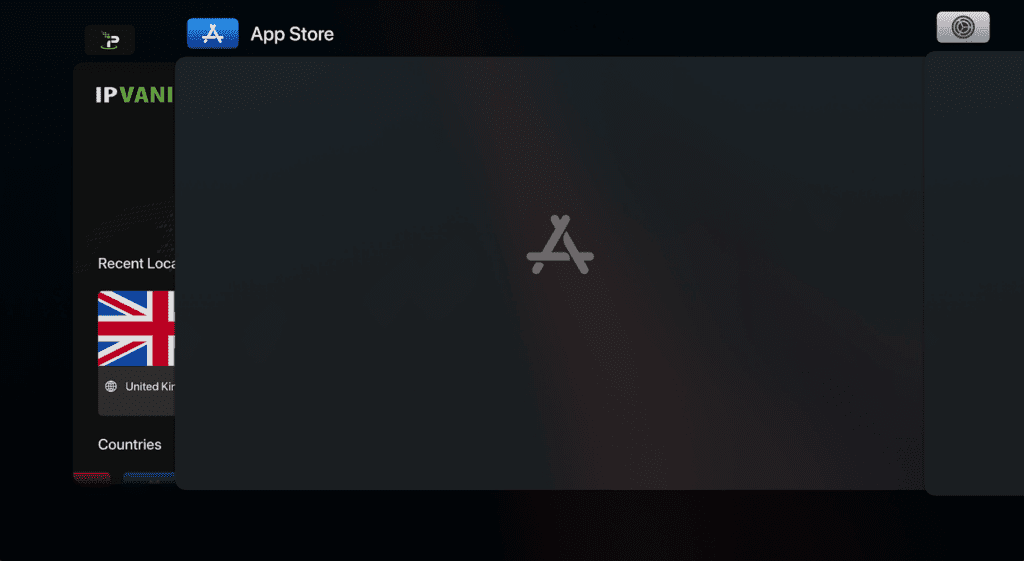 tvOS 17界面的截图，演示如何强制关闭应用程序